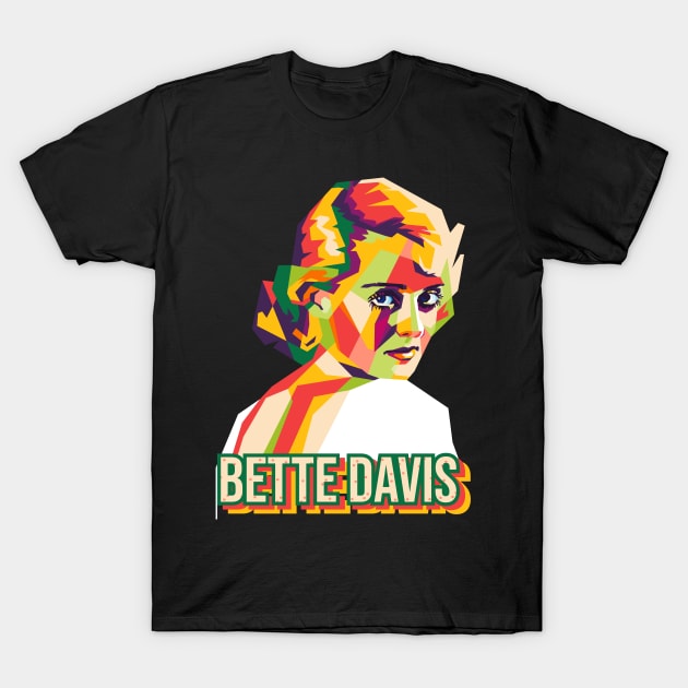 bette davis wpap T-Shirt by cool pop art house